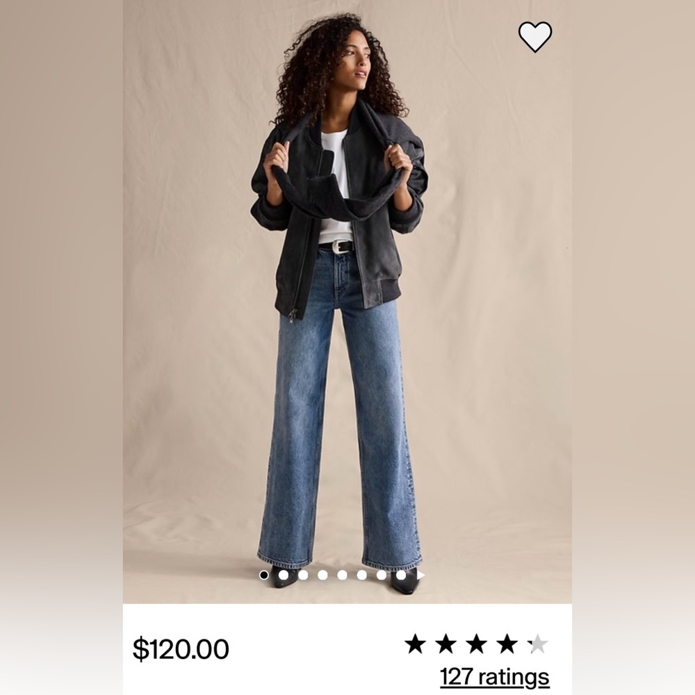 Banana Republic Iconic Classic Wide Leg Jean size 29